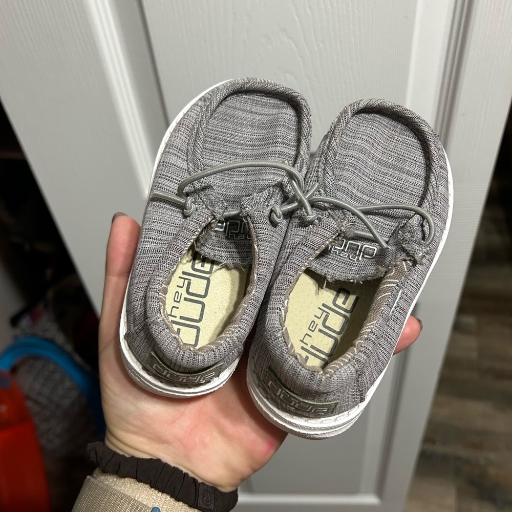 Hey Dude Kids Moccasins in Gray